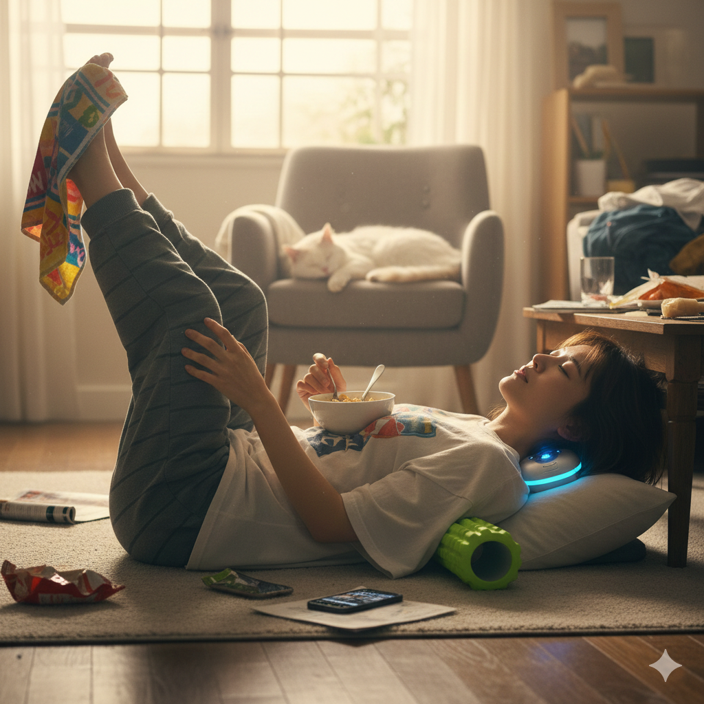 ズボラな私でも続く！寝ながらケアの秘密兵器　画像